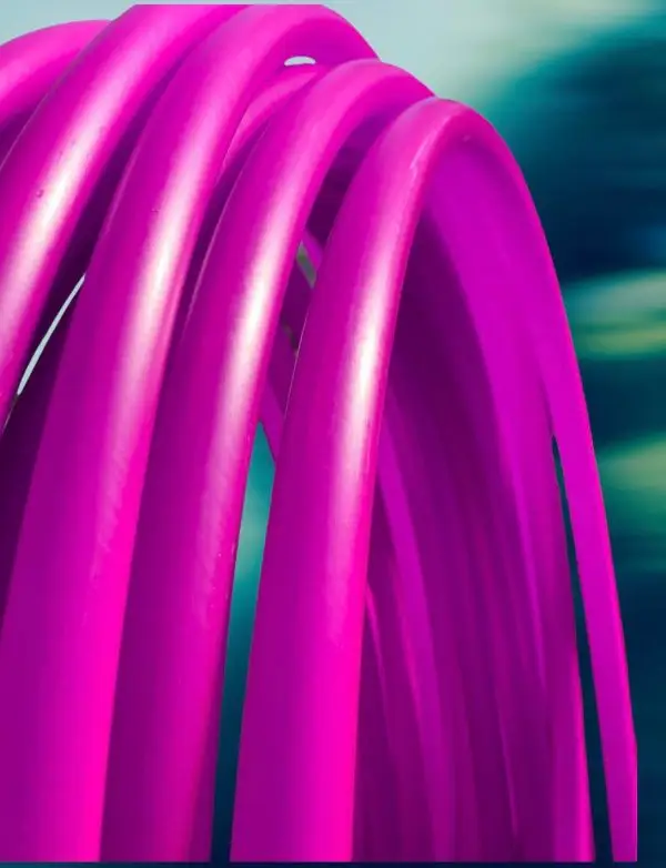 UV Reactive Fuchsia Polypro Hula Hoop