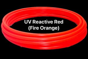 UV Reactive Red (Fire Orange) Polypro Hula Hoop