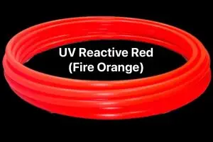 UV Reactive Red (Fire Orange) Polypro Hula Hoop