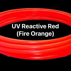 UV Reactive Red (Fire Orange) Polypro Hula Hoop