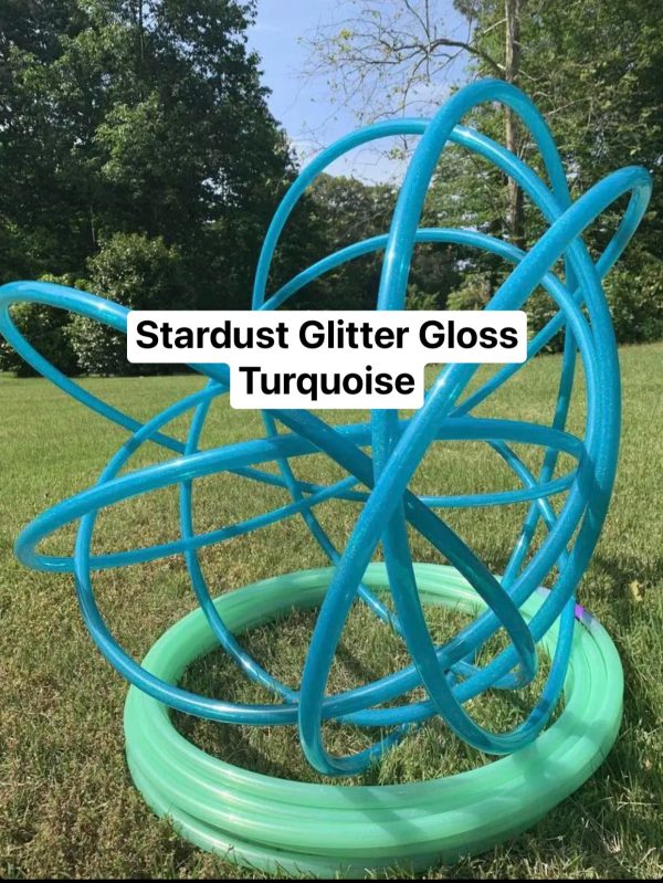 Stardust Glitter Gloss Turquoise Polypro Hula Hoop