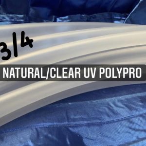 Natural / Clear UV Reactive Polypro Hula Hoop 3/4