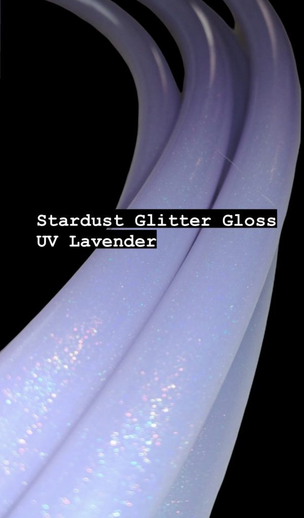 Stardust Glitter Gloss UV Lavender Polypro Hula Hoop