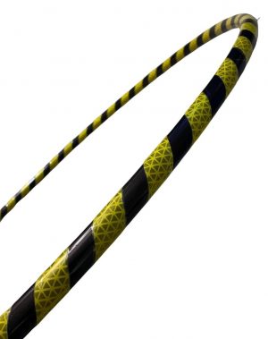 Bee Reflective -Taped Polypro Hula Hoop- Signature Style Designed by Sri @flow.bee333