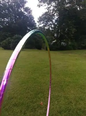 Pink Iridium Color Shifting Taped Hula Hoop