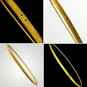 Gold High Intensity Reflective Taped Hula Hoop (Yellow)