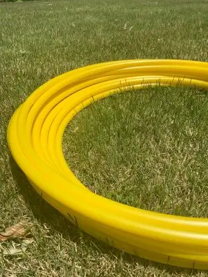 Sunshine Yellow Color Shifting Polypro Hula Hoop