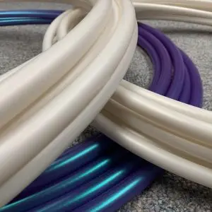 Moonstone White Pearl Color Shifting Polypro Hula Hoop