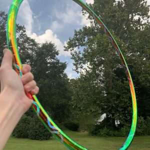 The Luxor Lava Reflective-Taped Polypro Hula Hoop- Vibrant Hoops Signature Style