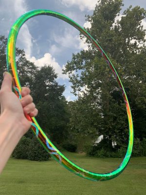 The Luxor Lava Reflective-Taped Polypro Hula Hoop- Vibrant Hoops Signature Style