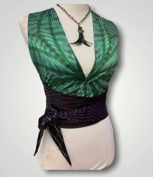 Pineal Paradise Designs Wrap Tie Blouse