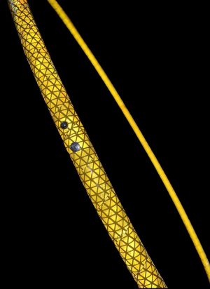 Gold High Intensity Reflective Taped Hula Hoop (Yellow)