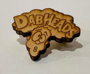 Sour DabHeads Wooden Pin designed by Tame Mane