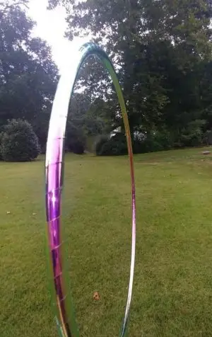 Pink Iridium Color Shifting Taped Hula Hoop