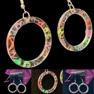 Recycled Hula Hoop Earrings