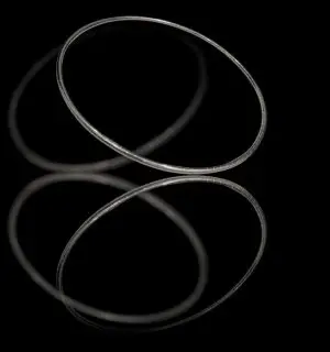 Silver Mirror Taped Hula Hoop