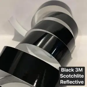 Black 3M Reflective Hula Hoop