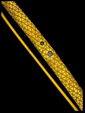 Gold High Intensity Reflective Taped Hula Hoop (Yellow)