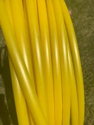 Sunshine Yellow Color Shifting Polypro Hula Hoop