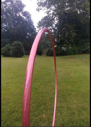 Rose Rainbow Holographic Taped Collapsible Hula Hoop