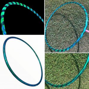 Symbiotic Seaweed -Taped Polypro Hula Hoop- Signature Style Designed by Sri @flow.bee333