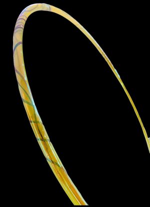 Solar Citrus Blast Lava -Taped Polypro Hula Hoop- Vibrant Hoops Signature Style by @vibrant_hoops