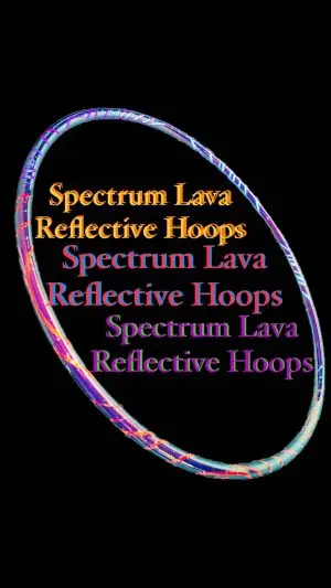Spectrum Lava -Taped Polypro Hula Hoop- Signature Style Designed by Sri @flow.bee333