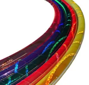 Lava Reflective Taped Hula Hoops - Vibrant Hoops Signature Style