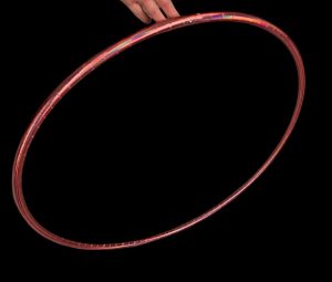 Rose Rainbow Holographic Taped Collapsible Hula Hoop
