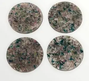 Coasters - Made from Recycled Hula Hoops!