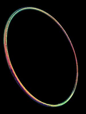 Moon Washed Lava Reflective Taped Hula Hoop - Signature Style designed by Jessica @floww.jess