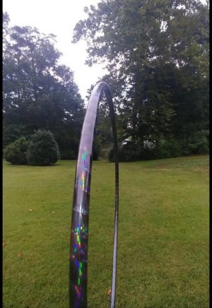 Black Majick Rainbow Holographic Taped Collapsible Hula Hoop