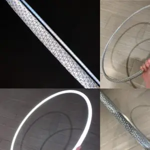 Silver High Intensity Reflective Hula Hoop