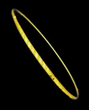 Gold High Intensity Reflective Taped Hula Hoop (Yellow)