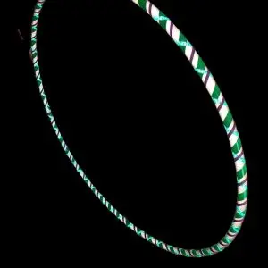 Gatsby's Light Reflective Taped Signature Style Hula Hoop designed by Vibrant Hoops