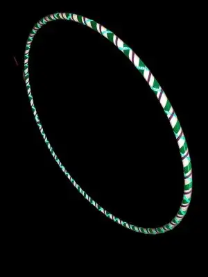 Gatsby's Light Reflective Taped Signature Style Hula Hoop designed by Vibrant Hoops