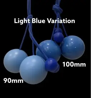 UV Blue Contact Poi Balls - Set of 2 - 100MM