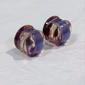 Ear Gauges, 2 pcs, 5/8 inch Double Flared Gauges, 16mm - Plugs for Stretched Ears - Made from recycled Hula Hoops - Pair (2)