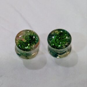 Ear Gauges, 2 pcs, 1/2 inch Double Flared Gauges, 12mm - Plugs for Stretched Ears - Made from recycled Hula Hoops - Pair (2)