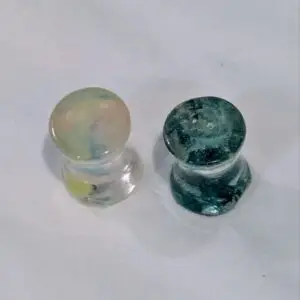 Ear Gauges (2 pcs), 0g - 8mm Double Flared Gauges, Plugs for Stretched Ears - Made from recycled Hula Hoops - Pair (2)