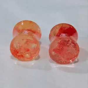 Ear Gauges (2 pcs), 0g - 8mm Double Flared Gauges, Plugs for Stretched Ears - Made from recycled Hula Hoops - Pair (2)