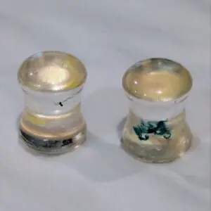 Ear Gauges (2 pcs), 0g - 8mm Double Flared Gauges, Plugs for Stretched Ears - Made from recycled Hula Hoops - Pair (2)