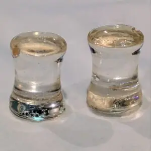 Ear Gauges (2 pcs), 0g - 8mm Double Flared Gauges, Plugs for Stretched Ears - Made from recycled Hula Hoops - Pair (2)