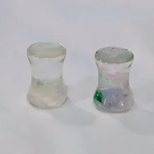 Ear Gauges (2 pcs), 2g - 6mm Double Flared Gauges, Plugs for Stretched Ears - Made from recycled Hula Hoops - Pair (2)