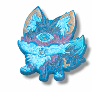 Blue Fox Third Eye Pin
