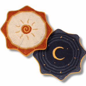 Sun and Moon Flow Star - Crochet - 23 inches diameter